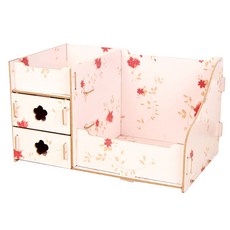 이엘피코리아 DIY 벚꽃 화장품 정리대 플라워핑크, 1개