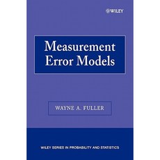 Measurement Error Models Paperback, Wiley-Interscience