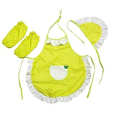 Yein Mom 女童防水波點圍裙+兜帽+Tosi