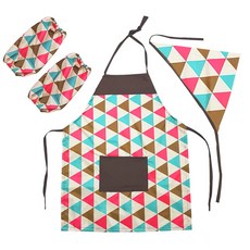 Yein Mom 孩童防水 Choco 圍裙 + 風帽 + Tossie