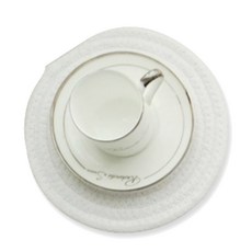 ECODY 編織隔熱墊, 白色的