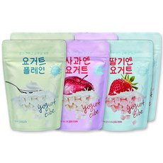베베당 요거트큐브 혼합형 플레인 16g x 2p + 사과 16g x 2p + 딸기 16g x 2p, 플레인, 사과, 딸기, 1세트