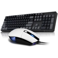 ABKO HACKER 深灰混合 PBT 鍵帽 彩虹 LED 機械式鍵盤 紅色 K3000 + 滑鼠 A660 3360 感應器, 黑，白, K3000(鍵盤)、A660(滑鼠)