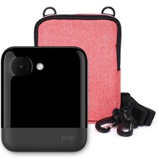 폴라로이드 즉석 카메라 + 전용 소프트케이스 RED POP, POP (Black), 1세트