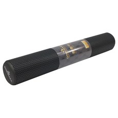 고무나라 필라테스 EVA 폼롤러 + 운동가이드, 블랙, 1개