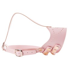 狗經典皮革槍口 L, 粉色的, 1個