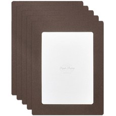 왈가닥스 프리미엄 에디션 우든 페이퍼프레임 사진크기 5 x 7, 브라운, 5개