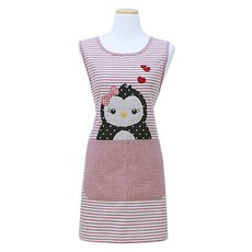 Han's Vill 企鵝圍裙, 粉紅色, 1個