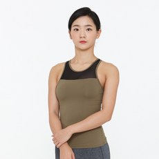 Leamang 運動服飾配色長版背心上衣 LT 02