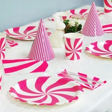 像派對棒棒糖 6 人派對套組 亮粉色 + 透明, 1套