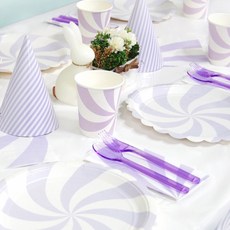 派對時光 棒棒糖 6人派對組合 丁香紫, 1套