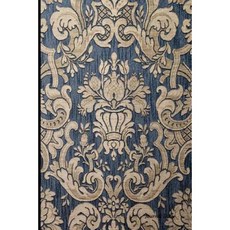Journal Daily: Blue Antique Fabric Design Lined Blank Journal Book 6 X 9 200 Pages Paperback, Createspace Independent Publishing Platform