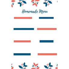 Homemade Menu: Create Your Own Recipe Book Photo Any Memory in the Blank Book of Recipe Paperback, Createspace Independent Publishing Platform