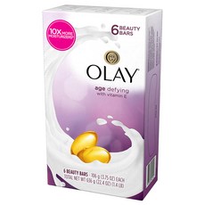 올레이 모이스춰 아웃래스트 에이지 디파잉 뷰티 비누, 106g, 6개입