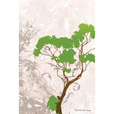 Journal Your Life's Journey: Green Tree Vector Lined Journal 6 X 9 100 Pages Paperback, Createspace Independent Publishing Platform
