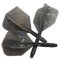 CONDOR 大理石色飛鏢飛行形狀, 黑色的, 3片