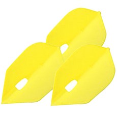L Flight香檳飛鏢鏢翼 shape, 黃色的, 3片
