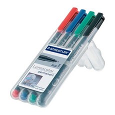 STAEDTLER 多功能油性筆 F款 4色組, 混色, 1套