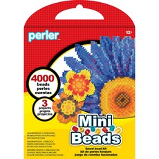 perler 迷你豆豆 花朵套組 80-53002, 1套, 混合顏色