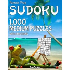 Famous Frog Sudoku 1 000 Medium Puzzles with Solutions: A Beach Bum Sudoku Series Book Paperback, Createspace Independent Publishing Platform