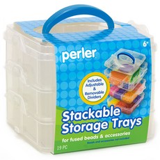 펄러 스태커블 스토리지 트레이 80-22820, 혼합 색상, 1개