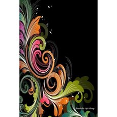 Journal Your Life's Journey: Abstract Floral Lined Journal 6 X 9 100 Pages Paperback, Createspace Independent Publishing Platform