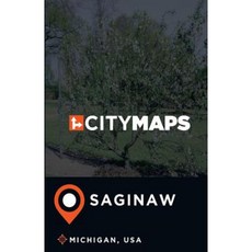 美國密西根州薩吉諾市地圖平裝本, Createspace獨立發布平台