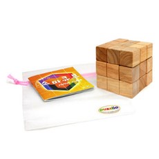 고나토이즈 원목소마큐브 + 보관주머니, 혼합 색상, 1개