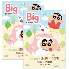크레용신짱 짱구는 못말려 포켓 빅 스티커, 메시지, 2개입