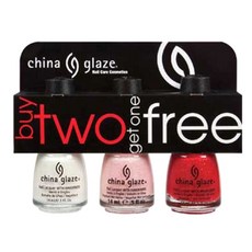 chinaglaze 質感美甲油 3入組, 80386（雲九）、80387（蠟燭）、80393（紅磨坊）, 1組