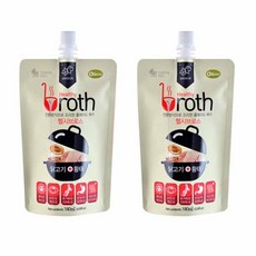 헬시브로스 반려동물 홈메이드 육수 영양제, 닭고기 + 황태 혼합맛, 180ml, 2개