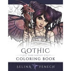 Gothic - Dark Fantasy Coloring Book Paperback, Fairies and Fantasy Pty Ltd