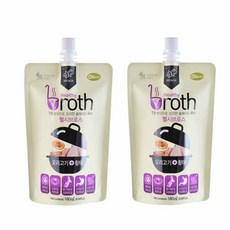 헬시브로스 반려동물 홈메이드 육수 영양제, 오리고기 + 황태 혼합맛, 180ml, 2개