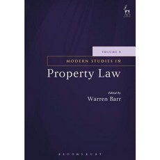 Modern Studies in Property Law - Volume 8 Hardcover, Hart Publishing
