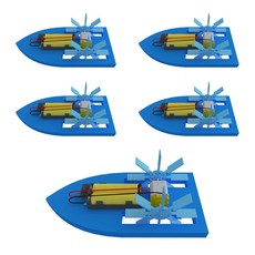 향앤미과학 STEAM 사이언스 스피드 투휠 전동보트 실험세트, 5개입