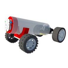 향앤미과학 STEAM 사이언스 원통 스프링 탄성 자동차 실험세트 LED형, 1개