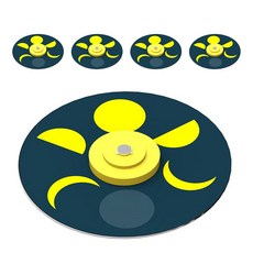 향앤미과학 STEAM 사이언스 달 변화 CD 공중부양 팽이 실험세트, 5개입