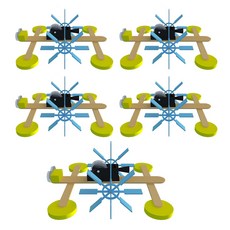 향앤미과학 STEAM 사이언스 스프링 탄성 소금쟁이 로봇 실험세트, 5개입