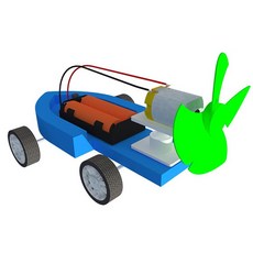향앤미과학 STEAM 사이언스 각도조절 전동 풍력 보트카 실험세트, 1개