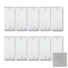 송월타월 쓸쓸한 토끼 세면타올 10p + 리본 핸드타올, 여름, 1세트