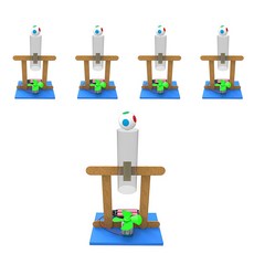 향앤미과학 STEAM 사이언스 베르누이 원리 실험기 실험세트, 5개입