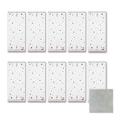 송월타월 쓸쓸한 토끼 세면타올 10p + 리본 핸드타올, 겨울, 1세트