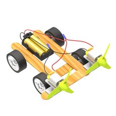 향앤미과학 STEAM 사이언스 삼엽 더블 전동 풍력 자동차 실험세트, 1개