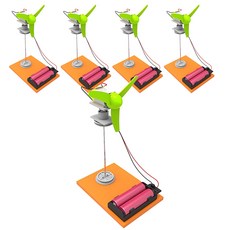 향앤미과학 STEAM 사이언스 각도 조절 쿨 탁상용 선풍기 실험세트, 5개입