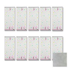 송월타월 쓸쓸한 토끼 세면타올 10p + 리본핸드타올, 봄, 1세트