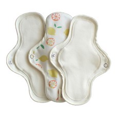 COtton REPUBLIC 布衛生棉 S號 檸檬圖案, 3片, 1個