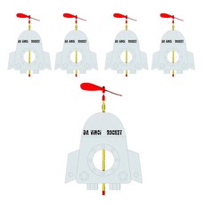 향앤미과학 STEAM 사이언스 창작용 다빈치 로켓 실험키트, 5개입