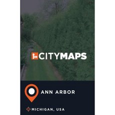 美國密西根州安阿伯市城市地圖平裝本, Createspace獨立發布平台