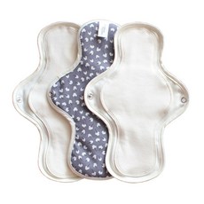 COtton REPUBLIC 棉質護翼型衛生棉 M號, 3入, 1組