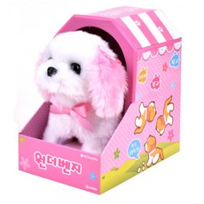 자미나 원더벤지 강아지 작동 인형, 핑크, 1개